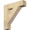 Ekena Millwork Traditional Block Rough Sawn Bracket, Douglas Fir, 4"W x 20"D x 20"H BKT04X20X20TRA05RDF - alternate 1